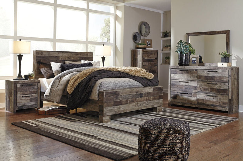 Derekson Multi Gray Queen Panel Bed - DMV FurnitureQueen Bed