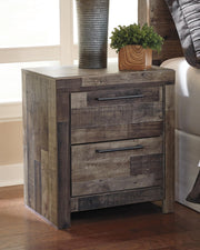 Derekson Multi Gray Queen Panel Storage Bed, Dresser and 2 Nightstand - B200B58