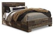 Derekson Multi Gray Queen Platform Bed with 2 Side Storage - DMV FurnitureQueen Bed