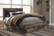 Derekson Multi Gray Queen Platform Bed with 6 Storage Drawers - DMV FurnitureQueen Bed