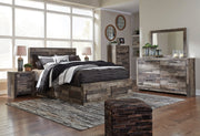 Derekson Multi Gray Side/Footboard Storage Platform Bedroom Set - DMV FurnitureBedroom Set
