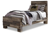 Derekson Multi Gray Twin Panel Bed - DMV FurnitureTwin Bed
