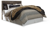 Derekson Queen/Full Panel Headboard Bed with Mirrored Dresser and Chest in Multi Gray from Ashley - DMV Furniture