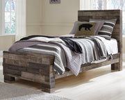 Derekson Twin Panel Bed with Mirrored Dresser, Chest and Nightstand in Multi Gray from Ashley - DMV Furniture