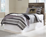Derekson Twin Panel Headboard Bed with Dresser in Multi Gray from Ashley - DMV Furniture