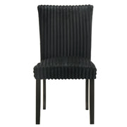 Dermott Upholstered Parson Dining Side Chair Black (Set of 2) - 106512BLK