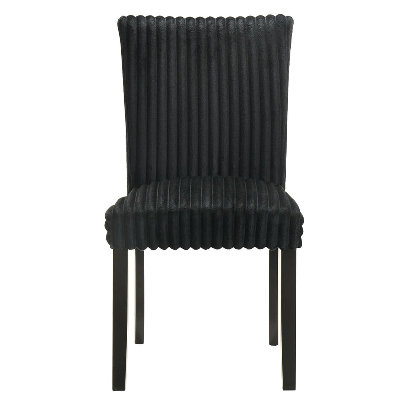 Dermott Upholstered Parson Dining Side Chair Black (Set of 2) - 106512BLK