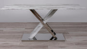 Derry Reading Marble/White Dining Set - DMV FurnitureDining Room Set