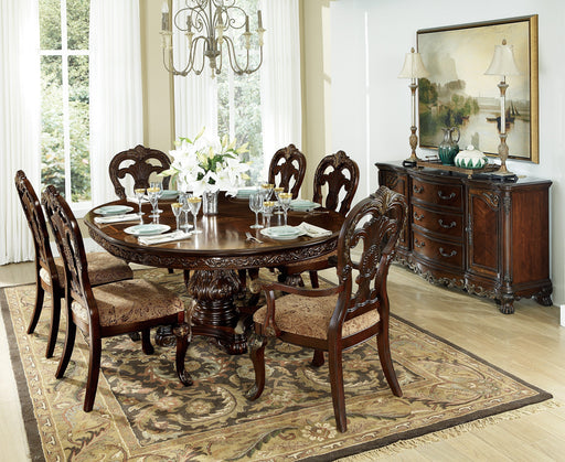 Deryn Park Cherry Extendable Round/Oval Dining Set - DMV FurnitureDining Room Set