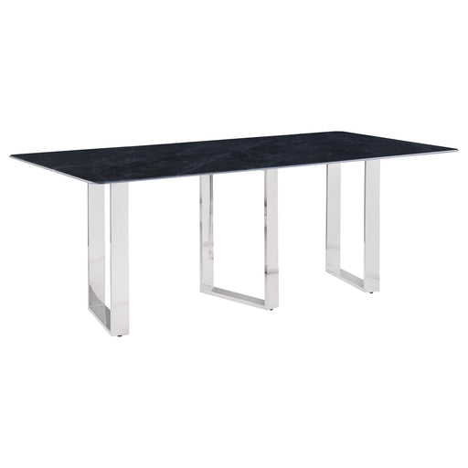 Desden 79-inch Rectangular Sintered Stone Dining Table Grey - 109361