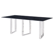 Desden 79-inch Rectangular Sintered Stone Dining Table Grey - 109361