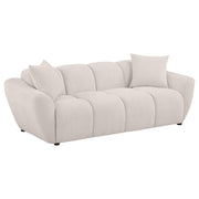 Destino 2-piece Chenille Splayed Arm Sofa Set Greige - 509301-S2
