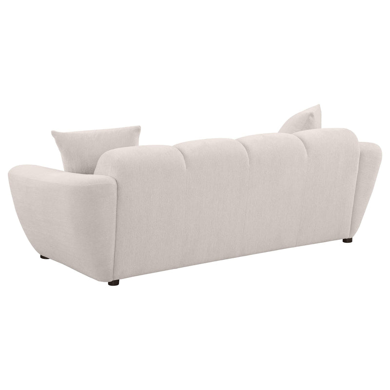 Destino 2-piece Chenille Splayed Arm Sofa Set Greige - 509301-S2