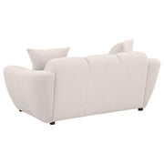 Destino 3-piece Chenille Splayed Arm Sofa Set Greige - 509301-S3