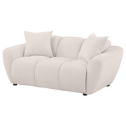 Destino Chenille Upholstered Splayed Arm Loveseat Greige - 509302