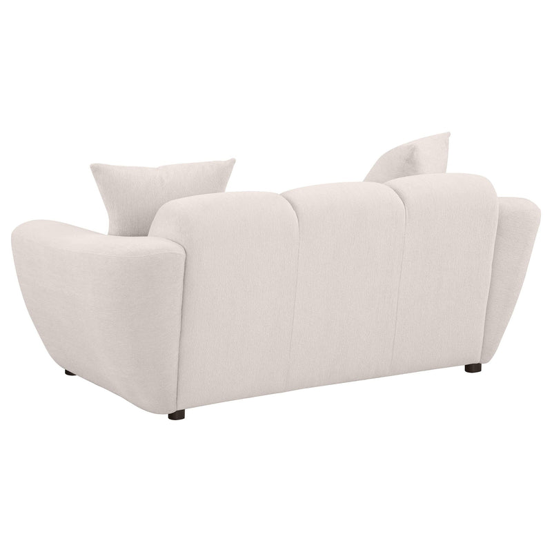 Destino Chenille Upholstered Splayed Arm Loveseat Greige - 509302