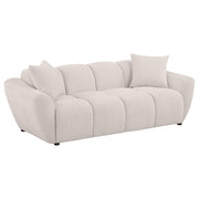 Destino Chenille Upholstered Splayed Arm Sofa Greige - 509301