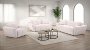 Destino Chenille Upholstered Splayed Arm Sofa Greige - 509301