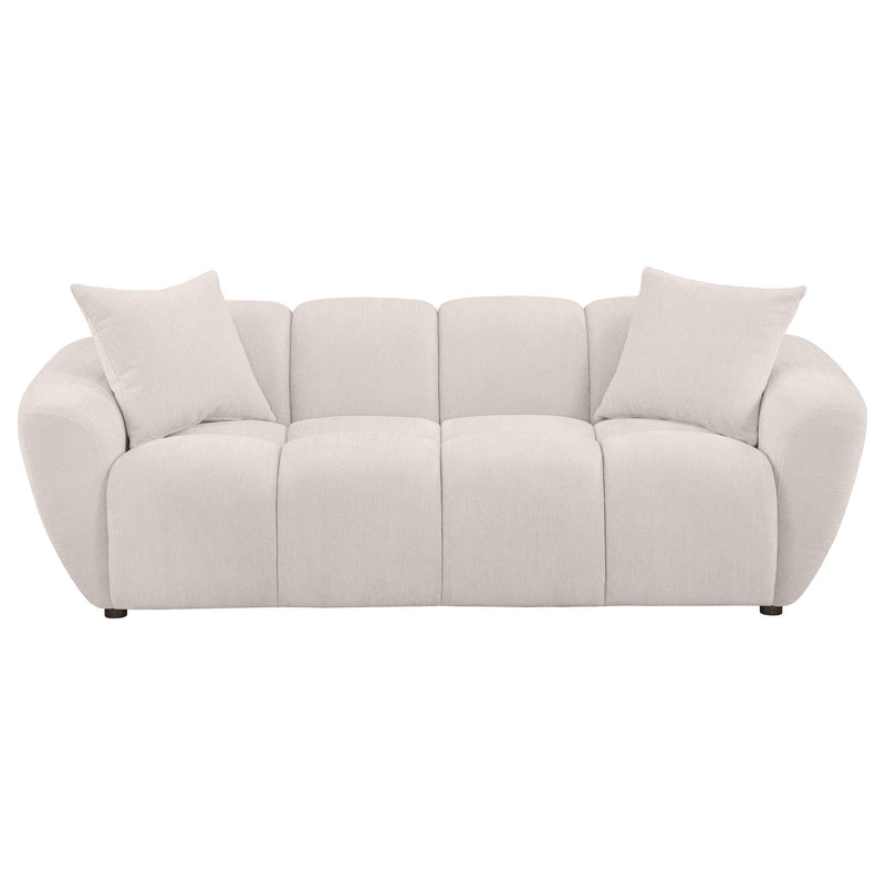 Destino Chenille Upholstered Splayed Arm Sofa Greige - 509301