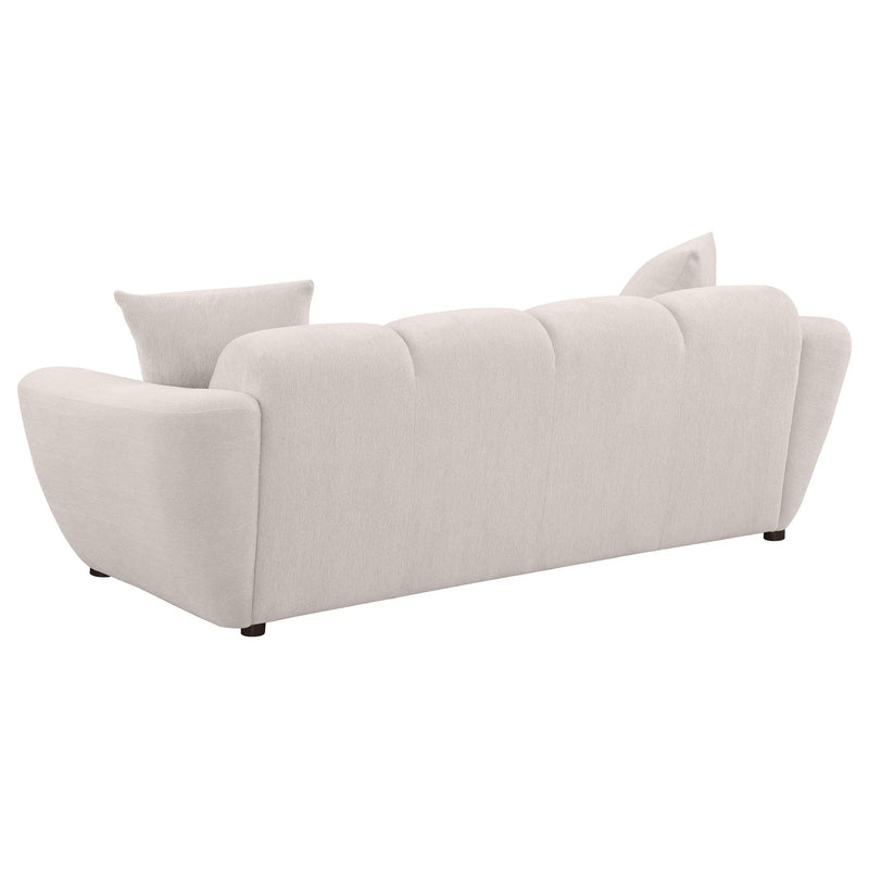 Destino Chenille Upholstered Splayed Arm Sofa Greige - 509301