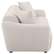 Destino Chenille Upholstered Splayed Arm Sofa Greige - 509301