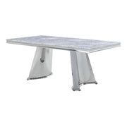 Destry Dining Table W/Engineering Stone Top & Pedestal Base - DN01188