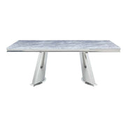 Destry Dining Table W/Engineering Stone Top & Pedestal Base - DN01188