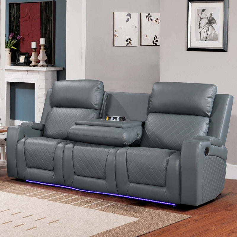 Detroit Gray Sofa & Loveseat - DETROIT-GY-SLS