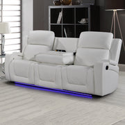 Detroit White Sofa & Loveseat - DETROIT-WT-SLS