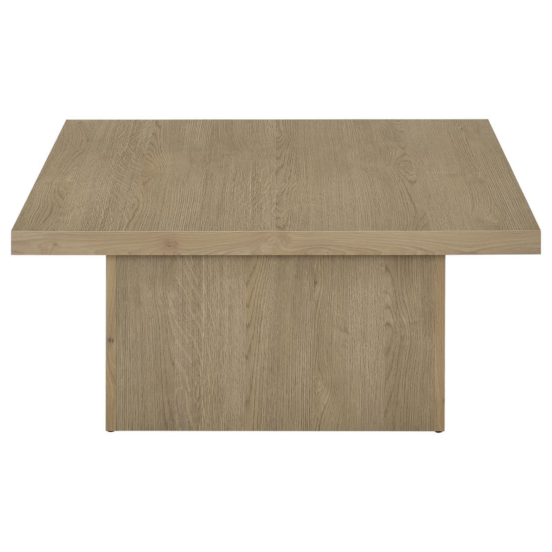 Devar 2-piece Square Cocktail Coffee End Table Set Latte - 710918-S2