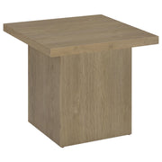 Devar 2-piece Square Cocktail Coffee End Table Set Latte - 710918-S2