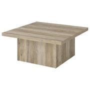 Devar 2-piece Square Coffee End Table Set Distressed Pine - 710878-S2