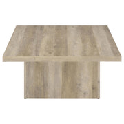 Devar 2-piece Square Coffee End Table Set Distressed Pine - 710878-S2