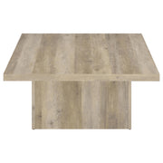 Devar 2-piece Square Coffee End Table Set Distressed Pine - 710878-S2