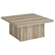 Devar 2-piece Square Coffee End Table Set Distressed Pine - 710878-S2