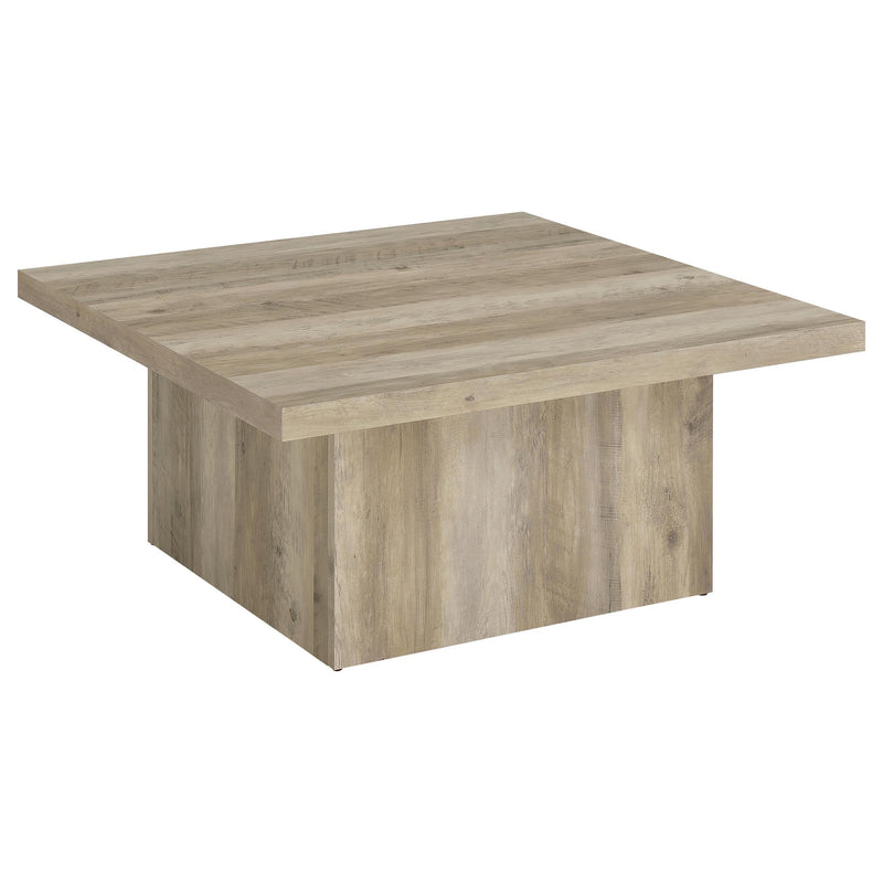 Devar 2-piece Square Coffee End Table Set Distressed Pine - 710878-S2