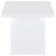 Devar 2-piece Square Coffee End Table Set White High Gloss - 710898-S2