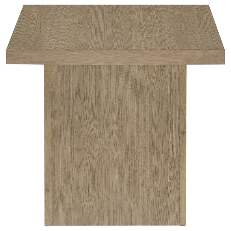 Devar 3-piece Square Cocktail Coffee End Table Set Latte - 710918-S3