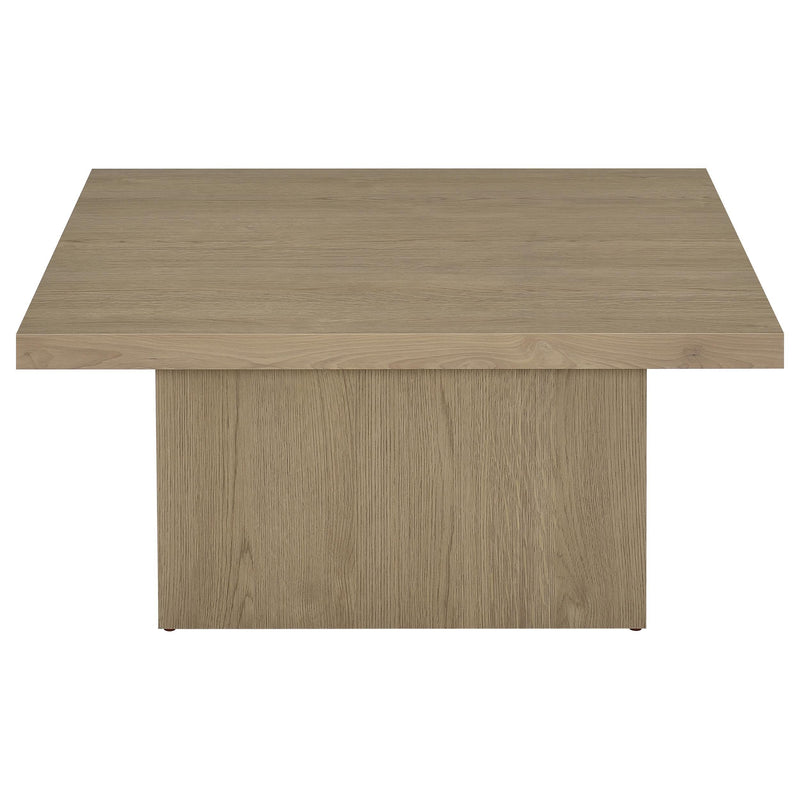 Devar 3-piece Square Cocktail Coffee End Table Set Latte - 710918-S3
