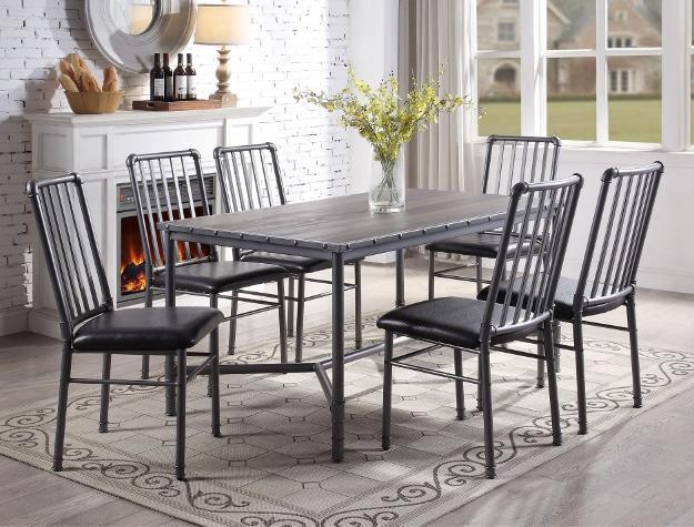 Devar Gray Metal Dining Set - DMV FurnitureDining Room Set