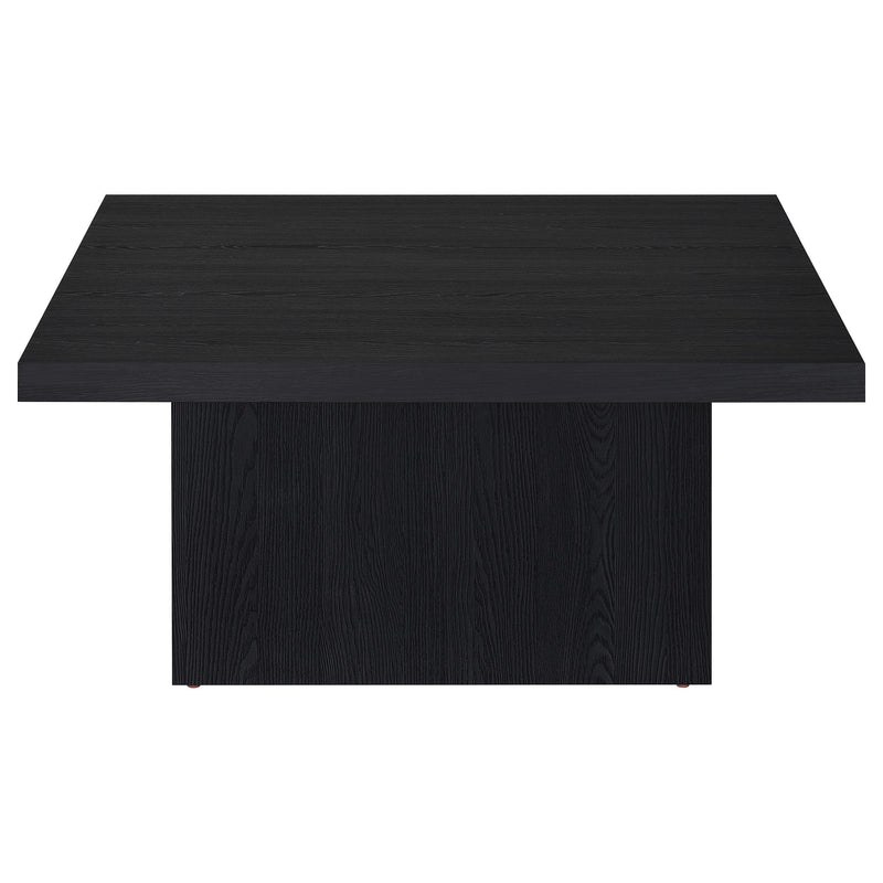 Devar Square Engineered Wood Cocktail Coffee Table Black - 706408