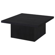 Devar Square Engineered Wood Cocktail Coffee Table Black - 706408