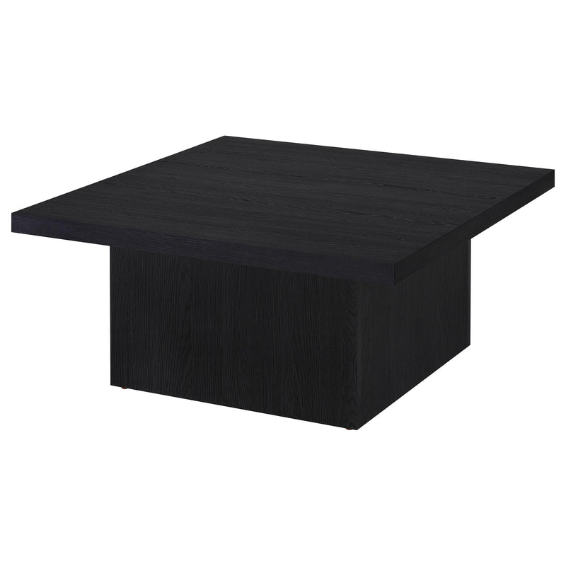 Devar Square Engineered Wood Cocktail Coffee Table Black - 706408