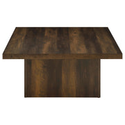 Devar Square Engineered Wood Cocktail Coffee Table Dark Pine - 710888