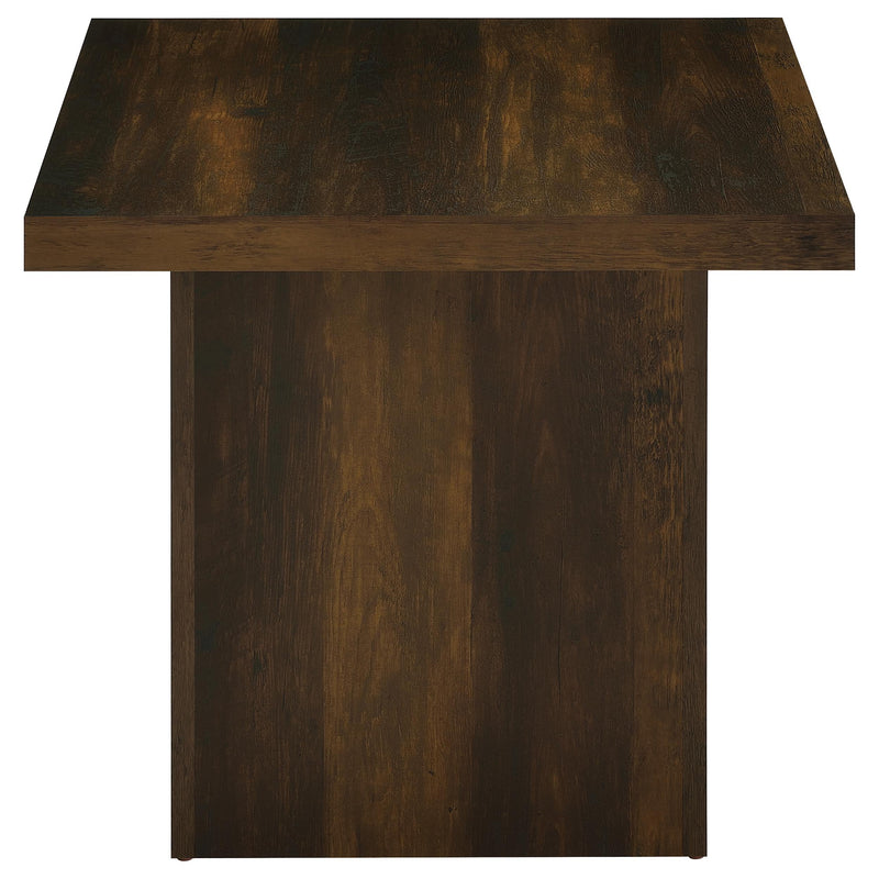 Devar Square Engineered Wood Side End Table Dark Pine - 710887