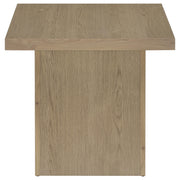 Devar Square Engineered Wood Side End Table Latte - 710917
