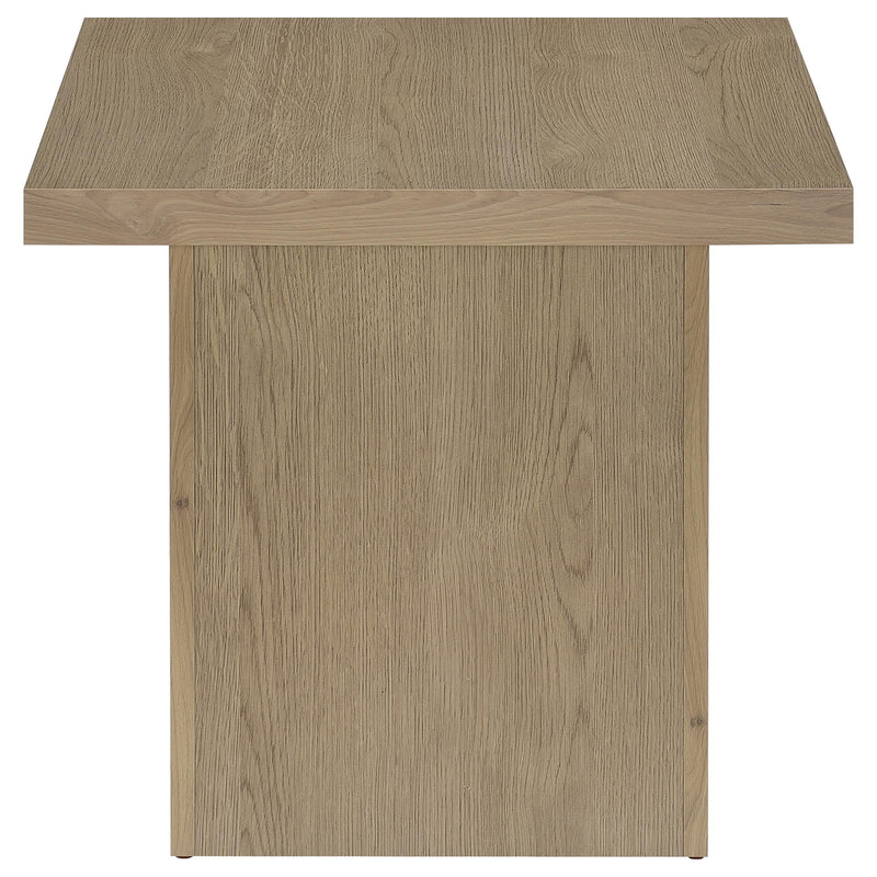 Devar Square Engineered Wood Side End Table Latte - 710917