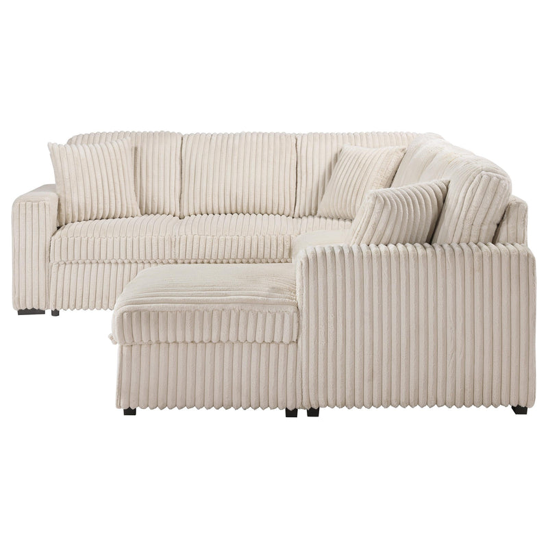 Devonshire Sleeper Sectional Sofa Storage Chaise Camel - 501205
