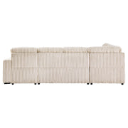 Devonshire Sleeper Sectional Sofa Storage Chaise Camel - 501205