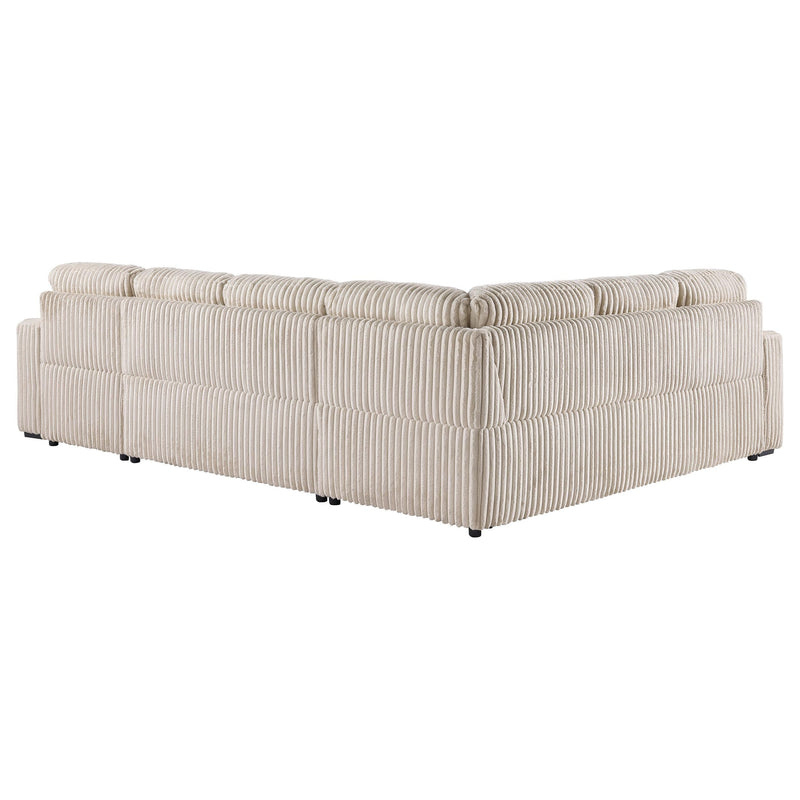Devonshire Sleeper Sectional Sofa Storage Chaise Camel - 501205